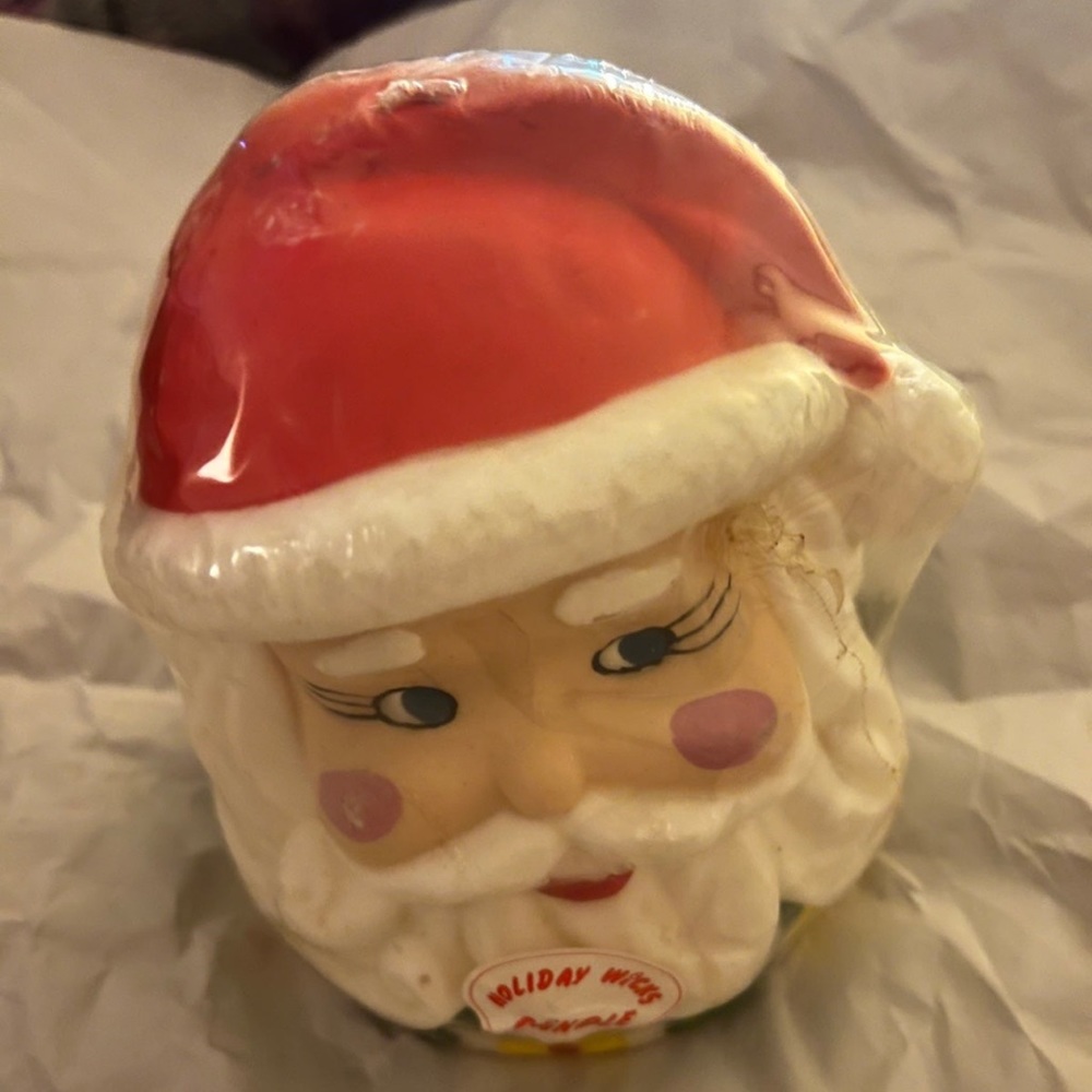 Santa Clause Head Candle